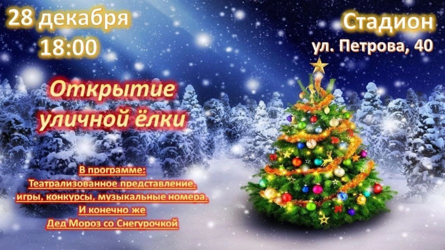 Открытие уличной ёлки